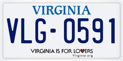 VA license plate VLG0591