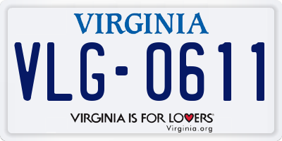 VA license plate VLG0611