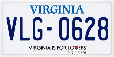 VA license plate VLG0628