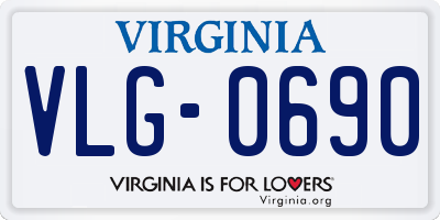 VA license plate VLG0690