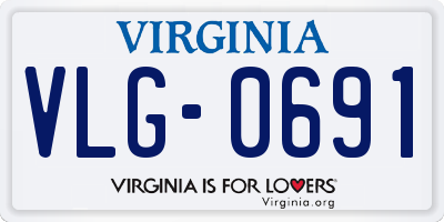 VA license plate VLG0691