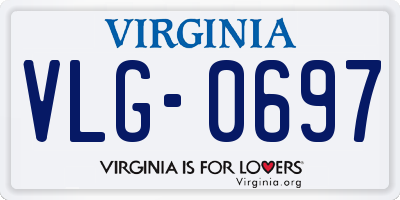 VA license plate VLG0697
