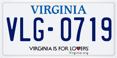 VA license plate VLG0719