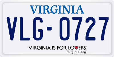 VA license plate VLG0727