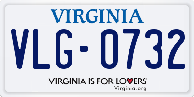 VA license plate VLG0732