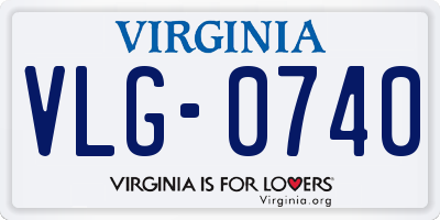 VA license plate VLG0740