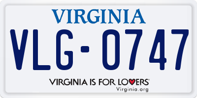 VA license plate VLG0747