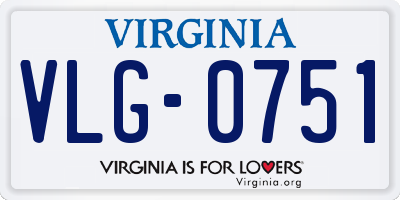 VA license plate VLG0751