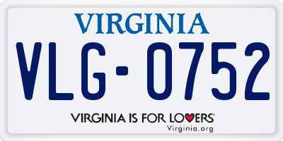 VA license plate VLG0752