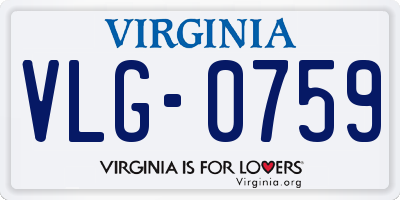 VA license plate VLG0759