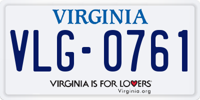 VA license plate VLG0761