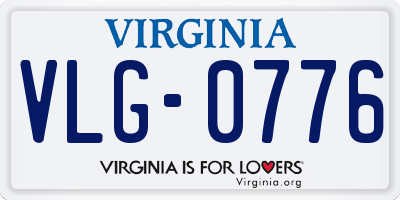 VA license plate VLG0776