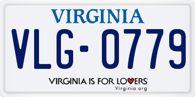 VA license plate VLG0779