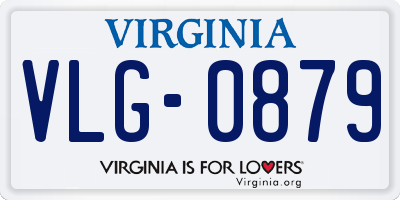 VA license plate VLG0879