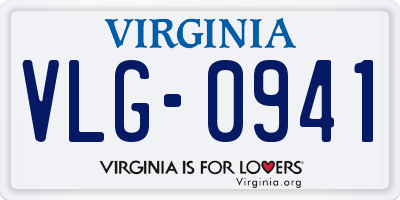 VA license plate VLG0941
