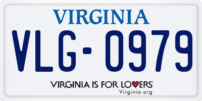 VA license plate VLG0979