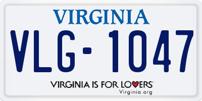 VA license plate VLG1047
