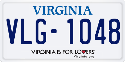 VA license plate VLG1048