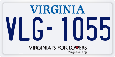 VA license plate VLG1055