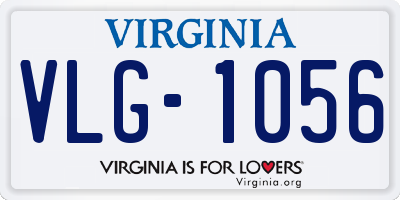 VA license plate VLG1056