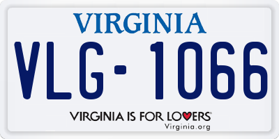 VA license plate VLG1066