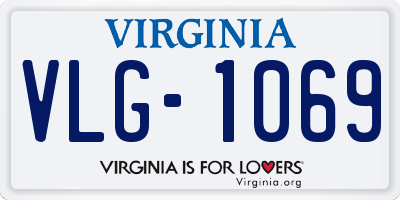 VA license plate VLG1069