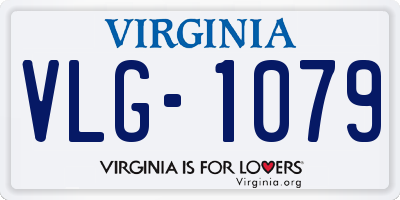 VA license plate VLG1079