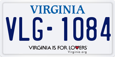 VA license plate VLG1084