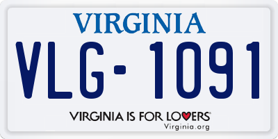 VA license plate VLG1091