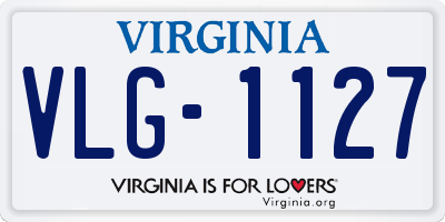 VA license plate VLG1127