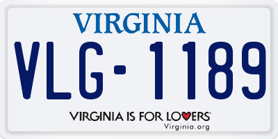 VA license plate VLG1189