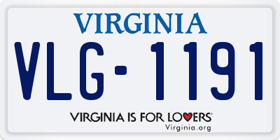 VA license plate VLG1191