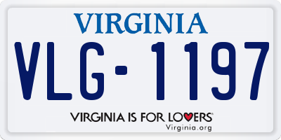 VA license plate VLG1197