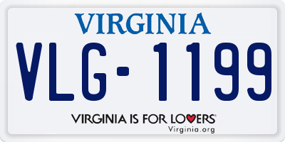 VA license plate VLG1199