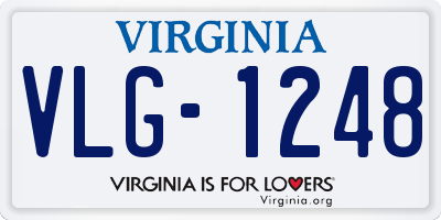VA license plate VLG1248
