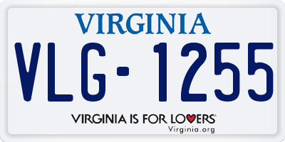 VA license plate VLG1255