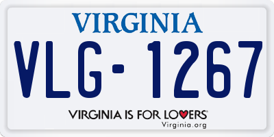 VA license plate VLG1267