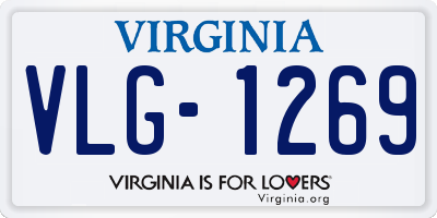 VA license plate VLG1269