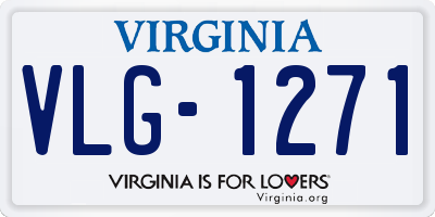VA license plate VLG1271