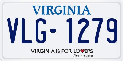 VA license plate VLG1279