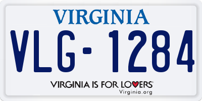 VA license plate VLG1284