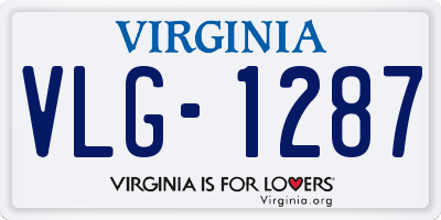 VA license plate VLG1287
