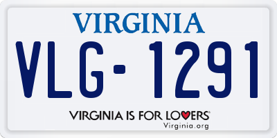 VA license plate VLG1291