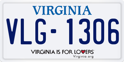 VA license plate VLG1306