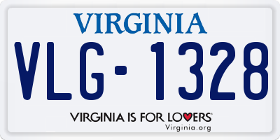 VA license plate VLG1328
