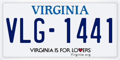 VA license plate VLG1441