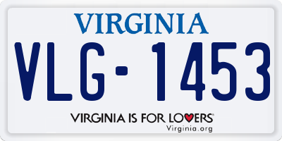 VA license plate VLG1453