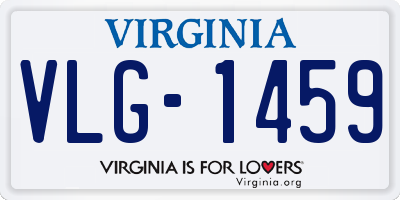 VA license plate VLG1459