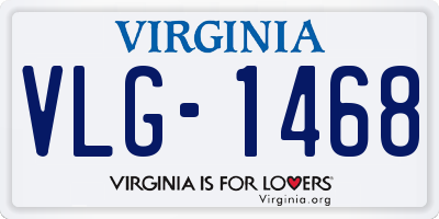 VA license plate VLG1468