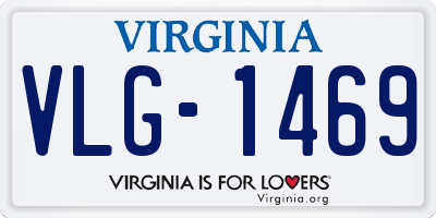 VA license plate VLG1469